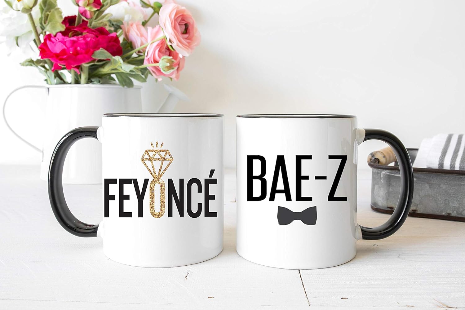 feyonce and bae z mugs
