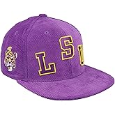 Mitchell & Ness LSU Tigers All Directions Corduroy Snapback Hat Cap Purple