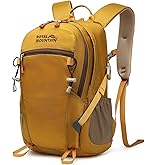 Small Hiking Backpack With Rain-cover, 20L Travel Backpacks For Women Men, Camping Daypack Backpacks Lightweight, Durable Hiking Backpack Fit For Camping, Daily Commuting, Short Trips (Yellow)
