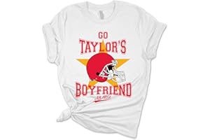 TRENZ SHIRT COMPANY Womens Funny Swift Tshirt Go Taylors Boyfriend Kelce Football Short Sleeve Tshirt Graphic Tee