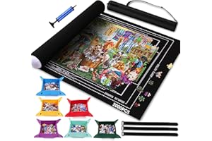 Jigsaw Puzzle Mat Roll Up 2000 1500 1000 Pieces, Felt Puzzle Pad Storage Folder Sorting Saver Adults & Kids, Portable Tapis C