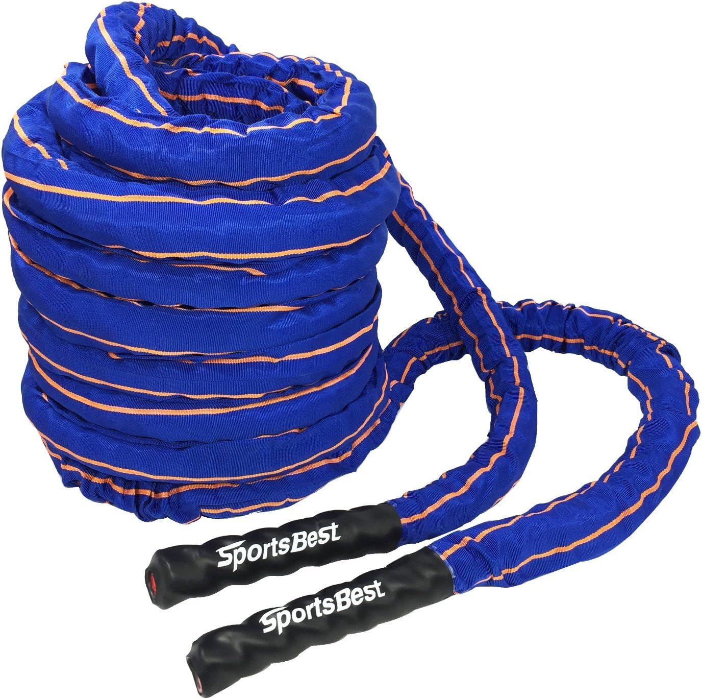 Sportsbest Training Ropes / Battle Ropes/fitness Rope W/sleeve (Blue, 50FT)