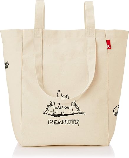 Amazon ルートート Snoopy 大容量 キャンバス ２way トートバッグ Ip トール２wハンドル Peanuts6p 8195 レディース オフホワイト Rootote ルートート トートバッグ