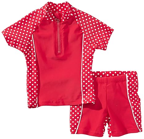 Playshoes Mädchen 2-teiliges Bade-Set Punkte mit UV-Schutz