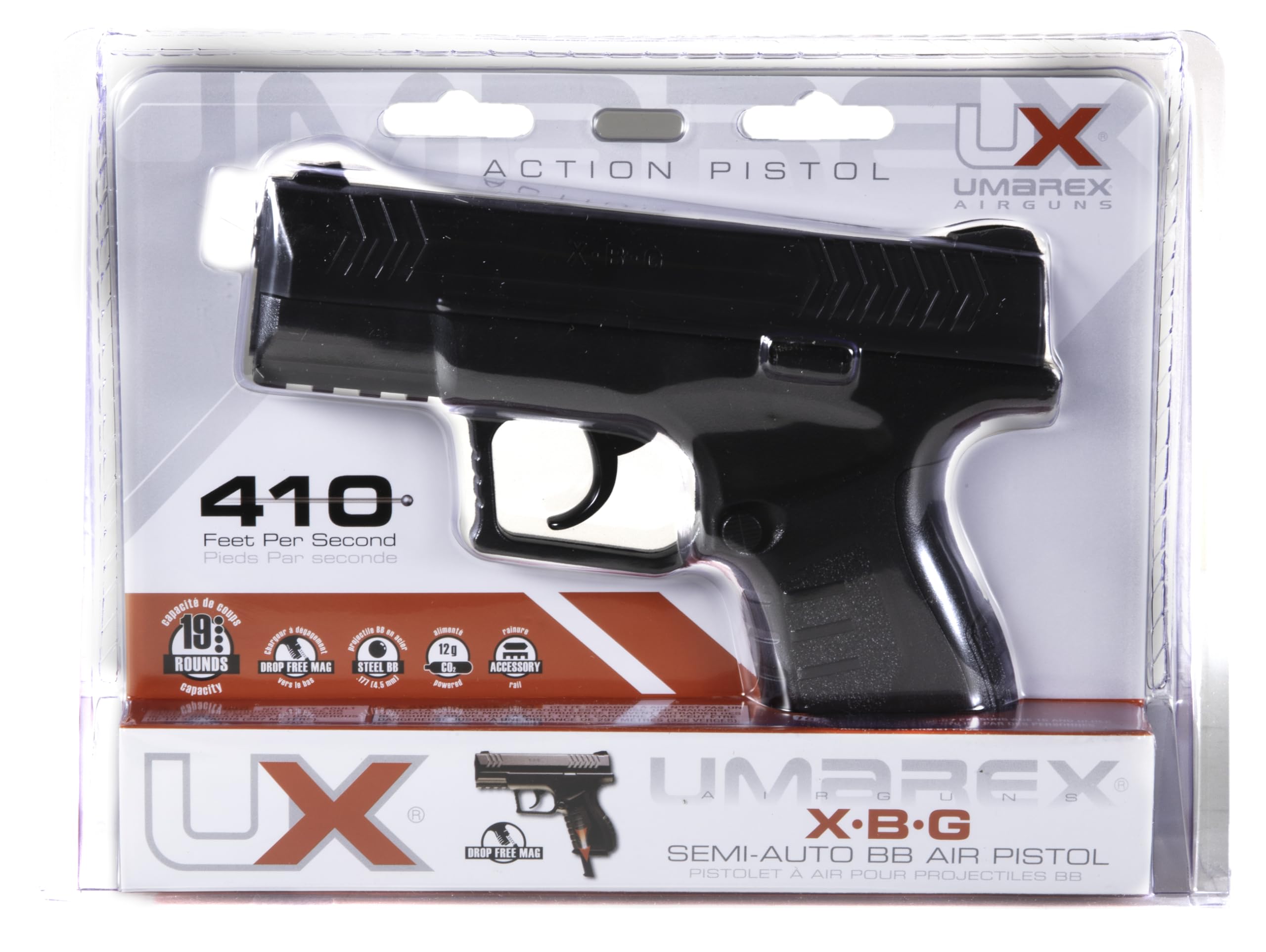 UMAREX XBG .177 Pistola de aire BB de calibre BB, negro (paquete de 1) UMAREX XBG .177 Pistola de aire BB de calibre BB, negro (paquete de 1)