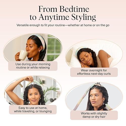 Kitsch Satin Heatless Hair Curler Set Heatless Curls Overnight