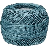 Handy Hands Lizbeth Egyptian Cotton Crochet Thread, Tatting Thread, and Knitting Thread Lace Size 10 (25 Grams 122 Yards) &ndash; HH10661, Country Turquoise Med