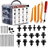 Car Retainer Clips Auto Body Push Fasteners Plastic Pin Rivets 800PCS Automotive Plastic Screws Push-Type Retainers Set Bumpe