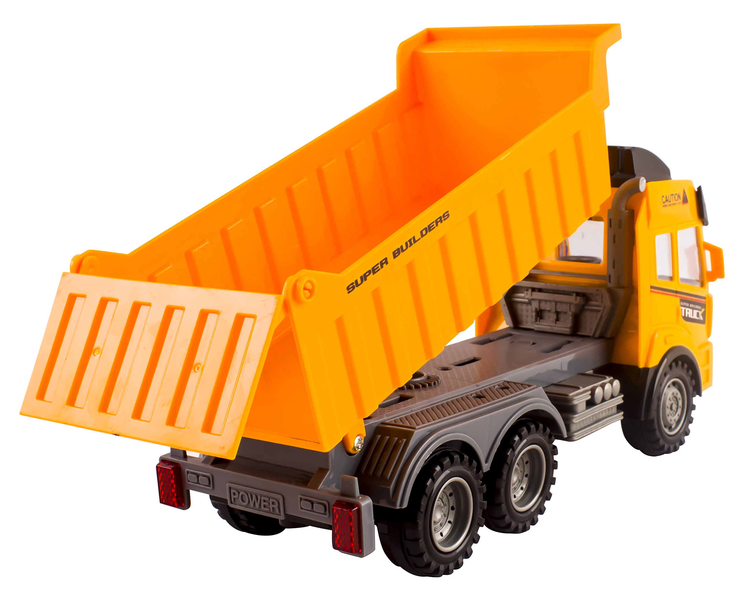 Vokodo RC Dump Truck Toy Construction Truck Remote Control Truck 4CH