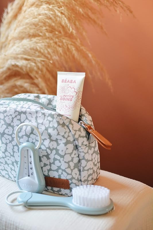 , Baby-Kulturbeutel, Baby-Pflegebeutel, Tasche Genf, wasserdichtes Material, 2 Innentaschen, Kirschblüte
