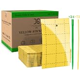 Catchmaster GRO Yellow Regular Double Sided Sticky Traps 72PK, Adhesive Bug &amp; Fruit Fly Trap, Pest Control for Home, Farm, Garden, Hydroponics &amp; Greenhouse, Protect Live Plants Indoor &amp; Outdoor