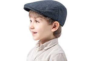 Jastore Kids Tweed Flat Cap Boys Newsboy Cap Toddler Pageboy Caps