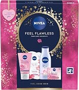 NIVEA Feel Flawless Gift Set 4 Skincare Essentials Rose & Argan Oil view 1