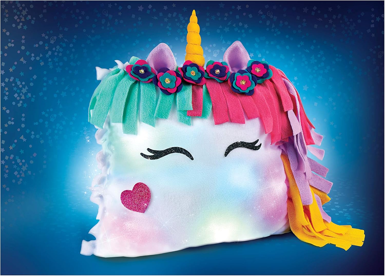 goldieblox light up unicorn pillow