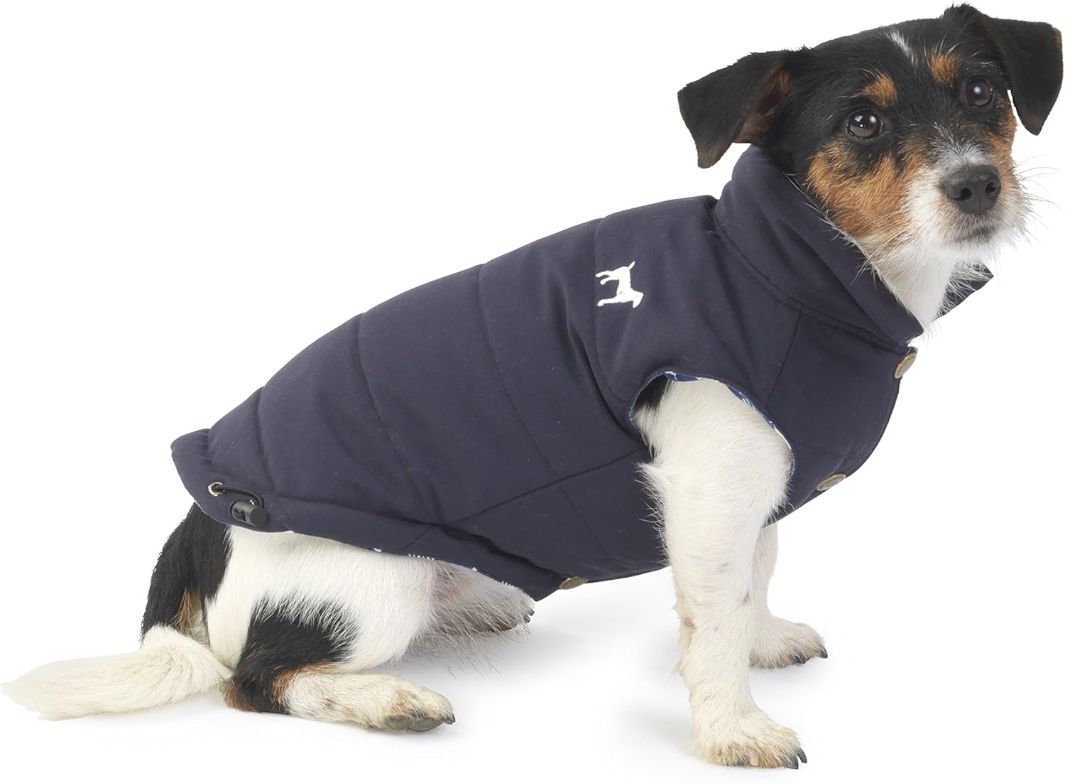 House of Paws Navy Fleece Lined Gilet, Small