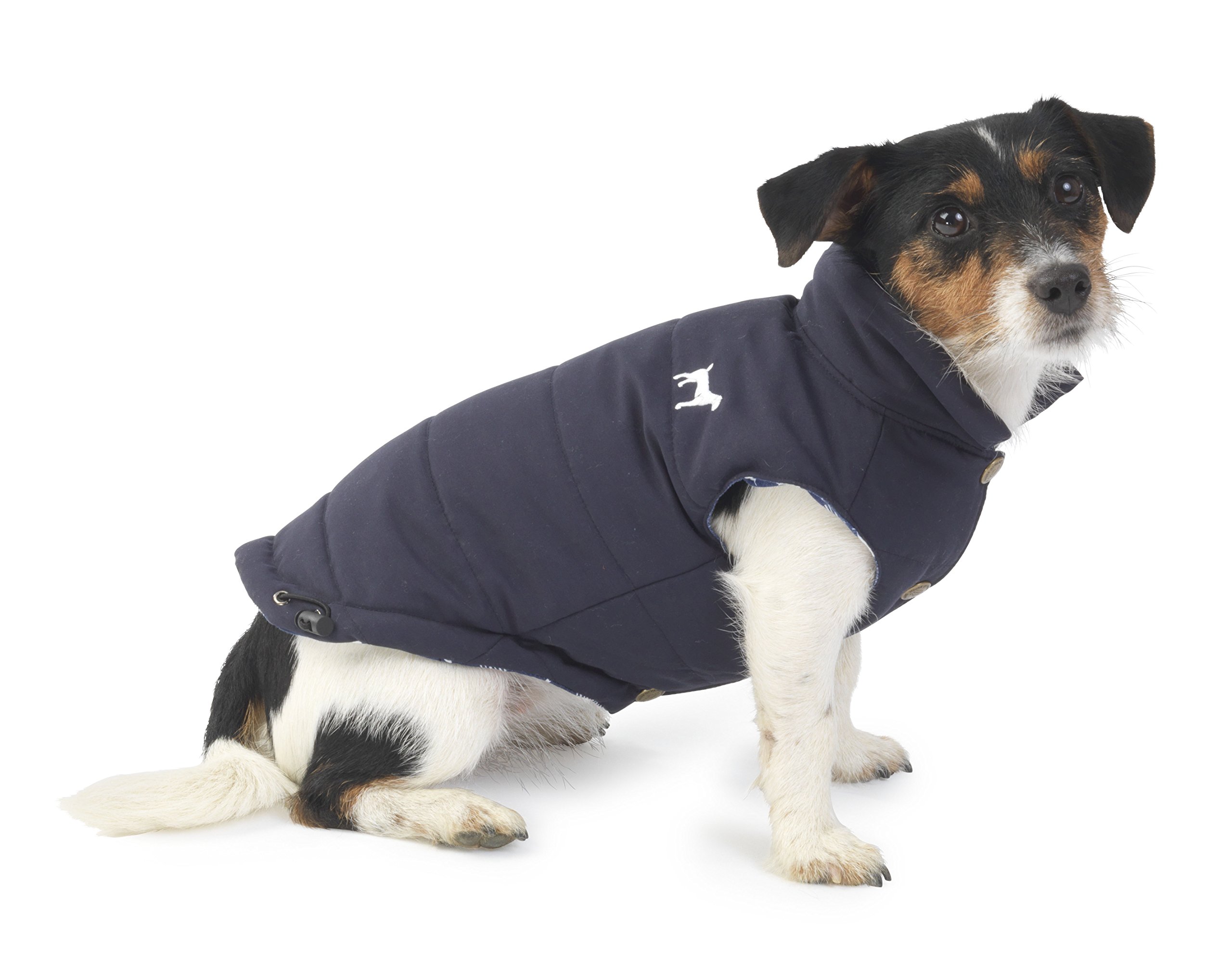 House of Paws Navy Fleece Lined Gilet, Small