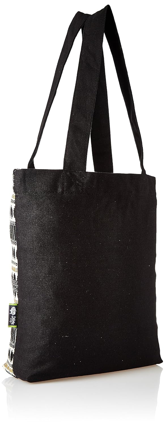kanvas katha women's jacquard tote (kkjb009)