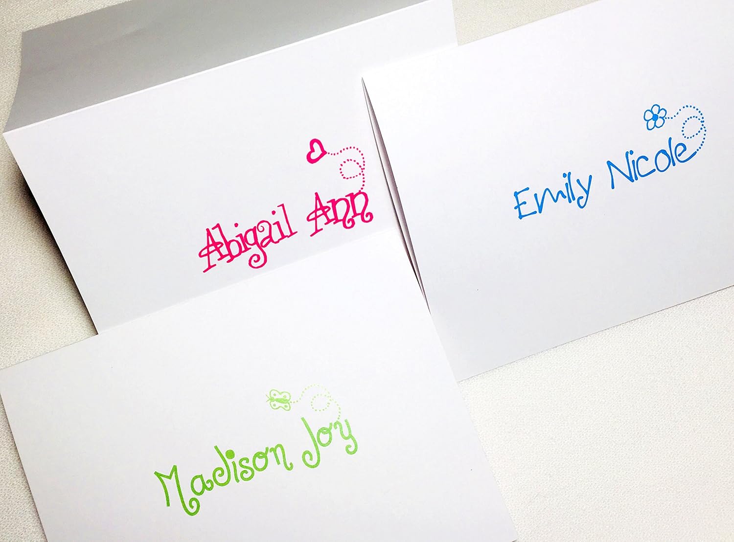 custom folded note cards with envelopes