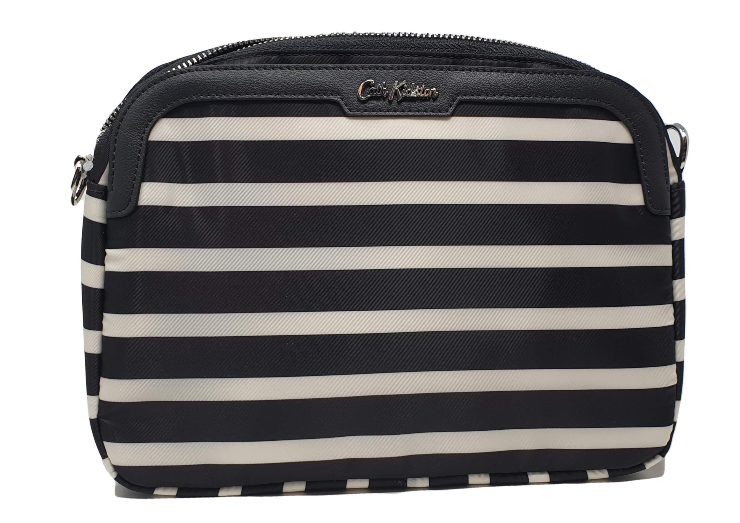 Cath Kidston Aster cross body bag in 'Breton Stripe' Design deep charcoal