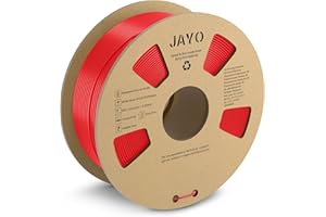JAYO PLA+ Filament 1.75mm, PLA Plus 3D Printer Filament 1.1KG, Dimensional Accuracy +/- 0.02mm, Neatly Wound Filament, Toughness 3D Printing Filament, 1.1 kg Spool(2.42 LBS), 363 Meters, PLA+ Red