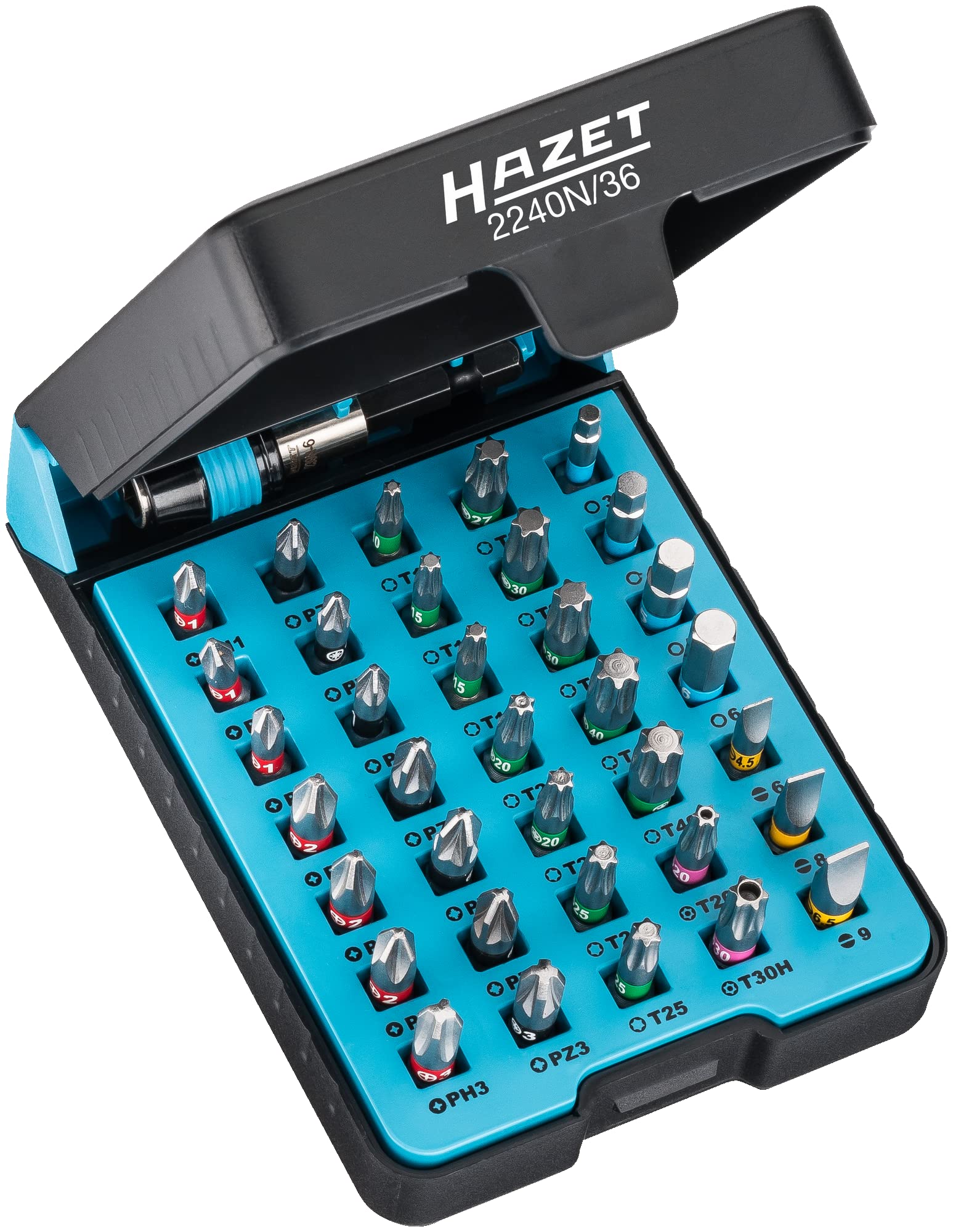 HAZET 2240N/36 "BitE"-Box Screwdriver Bit Set - Multi-Colour