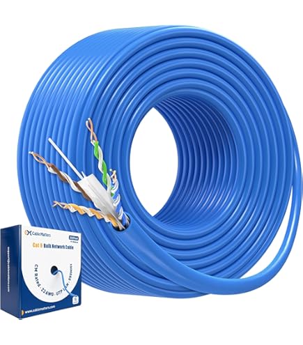 Amazon.com: Vertical Cable 062-504/S/BL Cat6 Shielded 550MHz 23AWG