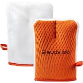 Suds Lab Oversized Scrub Pad, Heavy Duty Interior Car Cleaning Mitt, Auto | Car wash and upholstery detailing, durable, scratch-free cleaning tool