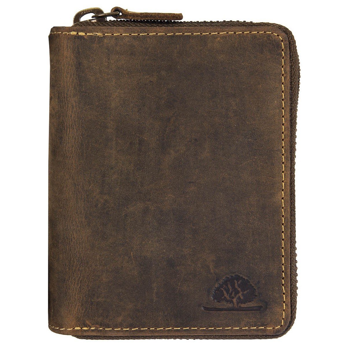 Greenburry Vintage Wallet 821A, Brown, Standard Size, Coin Purse