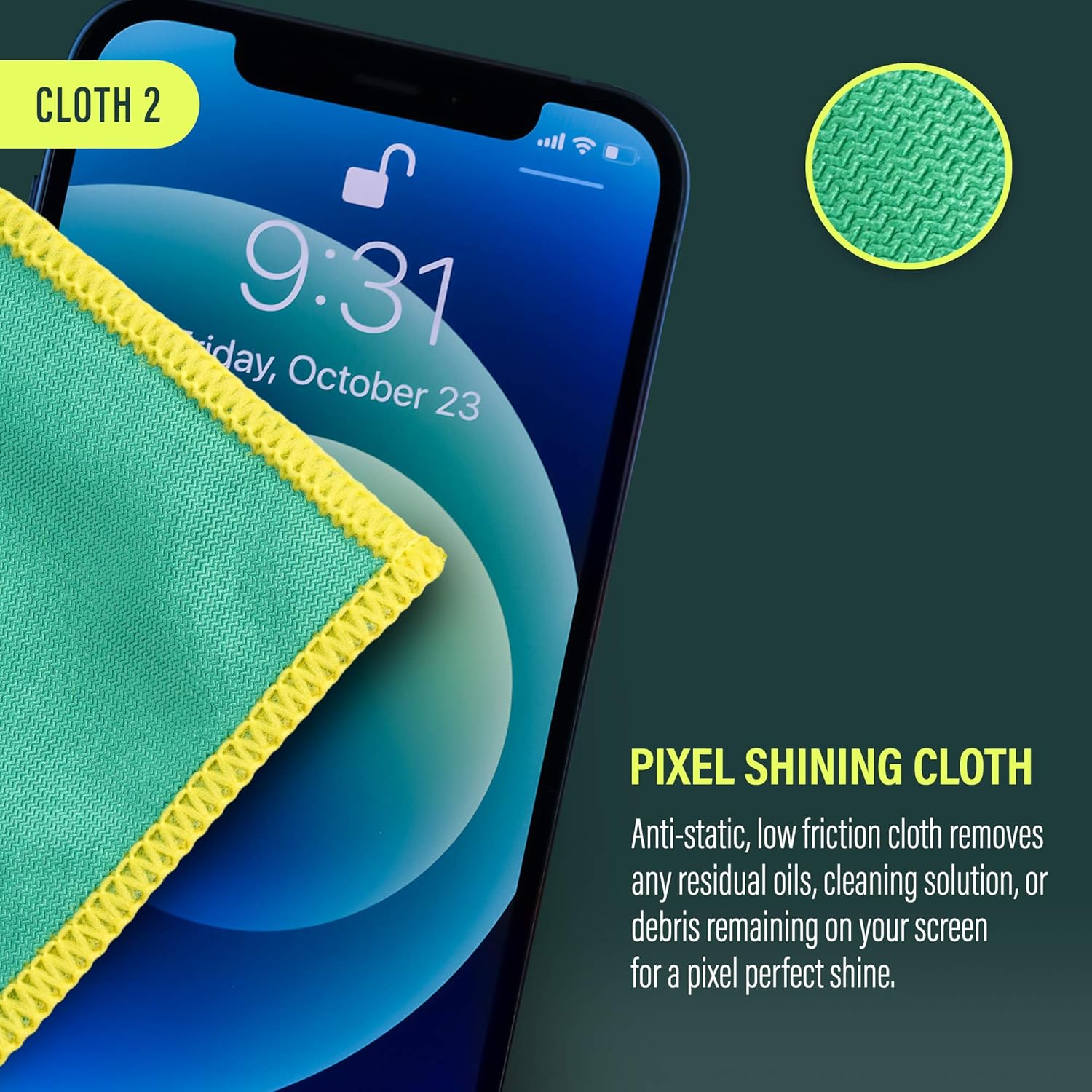 Calyptus Screen Cleaner Kit | Plant Based Power | USA Made | 8 Ounces + 8 Inch Pixel Shining Cloths | Streak Free Spray | Phone, Laptop, Tablet, Computer Screen Cleaning: Health & Personal Care