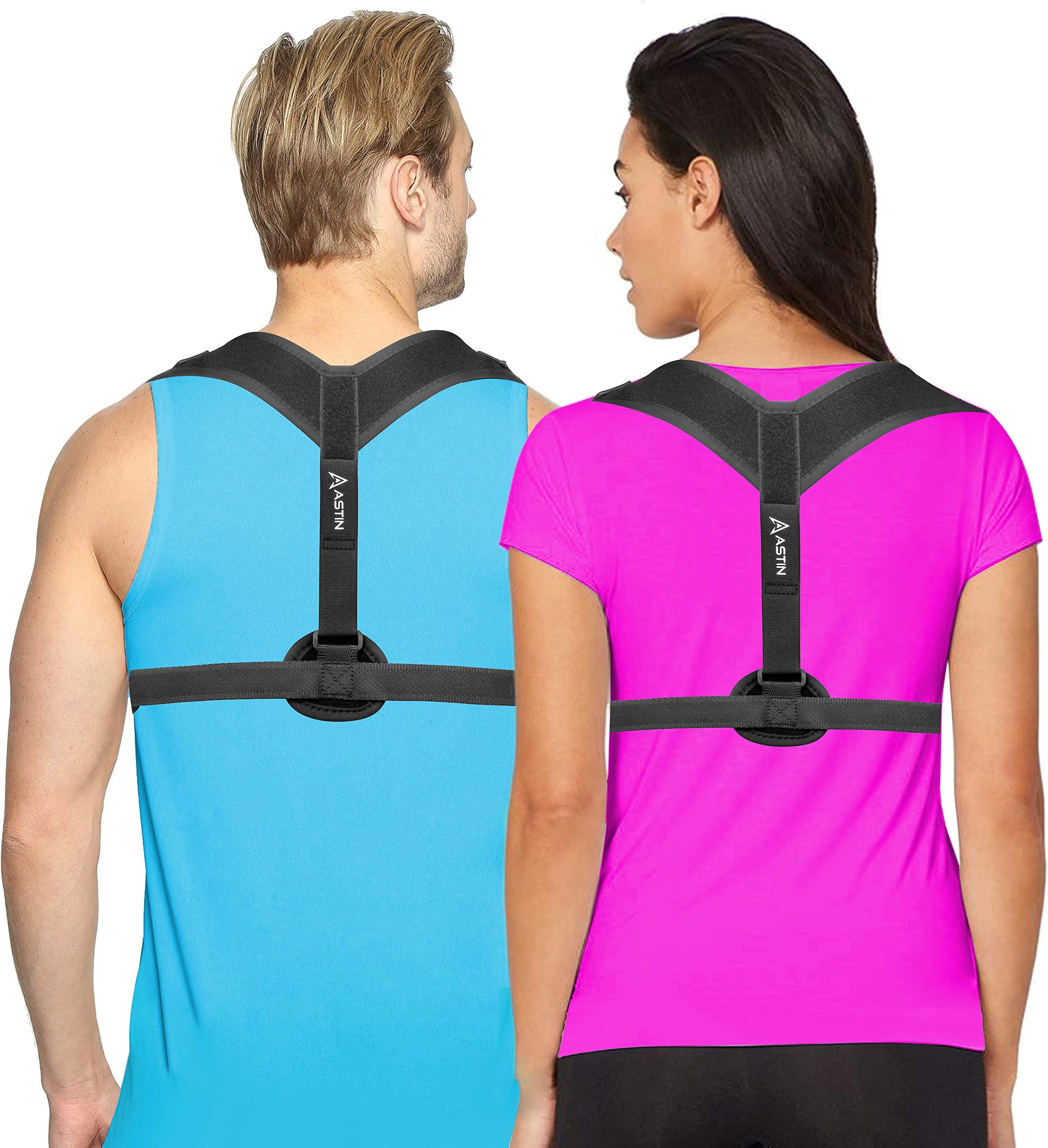 Back Straightener Posture Corrector for Women and Men by Astin – Pain Relief Support for Muscle Spine Shoulder and Neck – Brace for Hump Slouching and Clavicle – Easy Adjustable