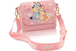 FAST FORWARD Stitch, Hello Kitty or Bluey Girls Purse | Small Crossbody Shoulder Bag with Adjustable Strap
