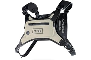 MVRK Water Resistant Chest Pack - Running Vest for Workouts, Running Phone Holder Extra Storage, Lightweight Running Pack