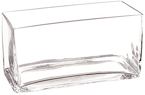 Buy Cys Excel Glass Rectangle Vase H 4 Open 8 X 4 Online At