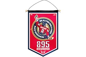 NHL Washington Capitals Alex Ovechkin All-Time Leading Goal Scorer Victory Banner, 12 x 18-inches