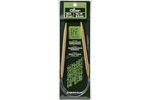 Clover Takumi Bamboo Circular 36-Inch Knitting Needles, Size 10