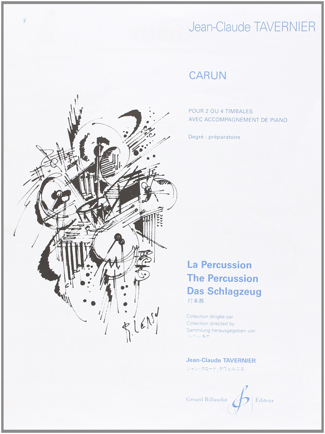 CARUN - 2 OU 4 TIMBALES ET PIANO