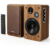 VENTOSONIDO Active Bookshelf Speakers 36W RMS Studio Monitor | 5'' Woofers+1'' Tweeters, Bass &amp; Treble Adjustment, BT 5.4/USB/AUX/RCA Compatible with PC, Record Player