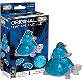Turtles Standard Original 3D Crystal Puzzle from BePuzzled, 3 Dimensional Crystal Puzzles and Brainteasers for Puzzlers and Collectors Ages 12 and Up, and Display Item , Blue