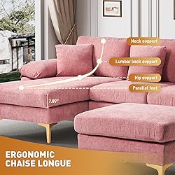 Wrofly U-Shaped Sectional Sofa Couch, 114" Comfy