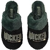 Bioworld Wicked Part 2 Logo Women’s Green & Black Open-Toed Slippers