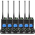 SAMCOM Long Range Walkie Talkies for Adults, 5Watt FPCN30A Two Way Radios with Earpieces,Programmable UHF 2 Way Long Distance Radio Group Call for Commercial Cruises Hunting Hiking,6 Packs