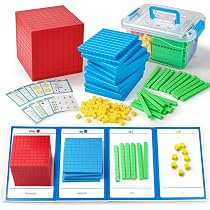 Amazon.com: stochastic box Base Ten Blocks Plastic 143 piezas ...