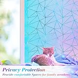 Beautysaid Stained Glass Window Film Rainbow Privacy Frosted 200cm view 2