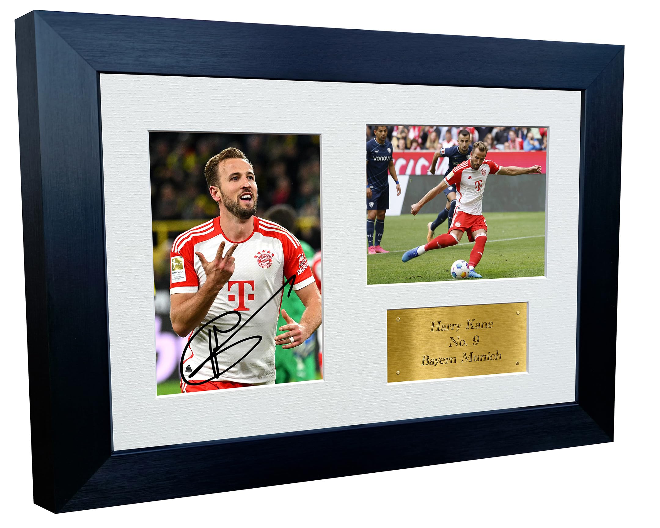 Kitbags & Lockers 12x8 A4 Harry Kane Bayern Munich Autographed Signed Photo Photograph Picture Frame Football Soccer Poster Gift G