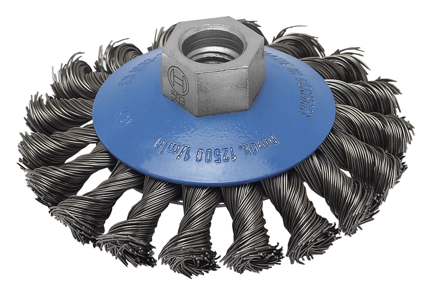 Bosch 2609256511 M14 100mm Tapered Brush Knotted Wire