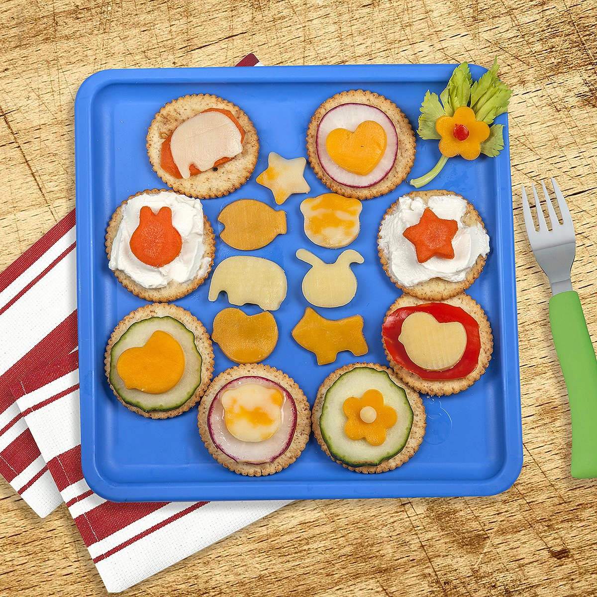 Fruit And Vegetable Cutter shape set For Kids By UpChefs 12 Animal