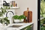 Cole & Mason Self-Watering Herb Keeper Plastic White Grey 3 Pots 85mm view 2