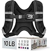 Zeerun Weighted Vest for Women & Men with Reflective Stripe and Adjustable Buckle, Comfortable & Durable Rucking Vest for Walking, Running & Strength Training