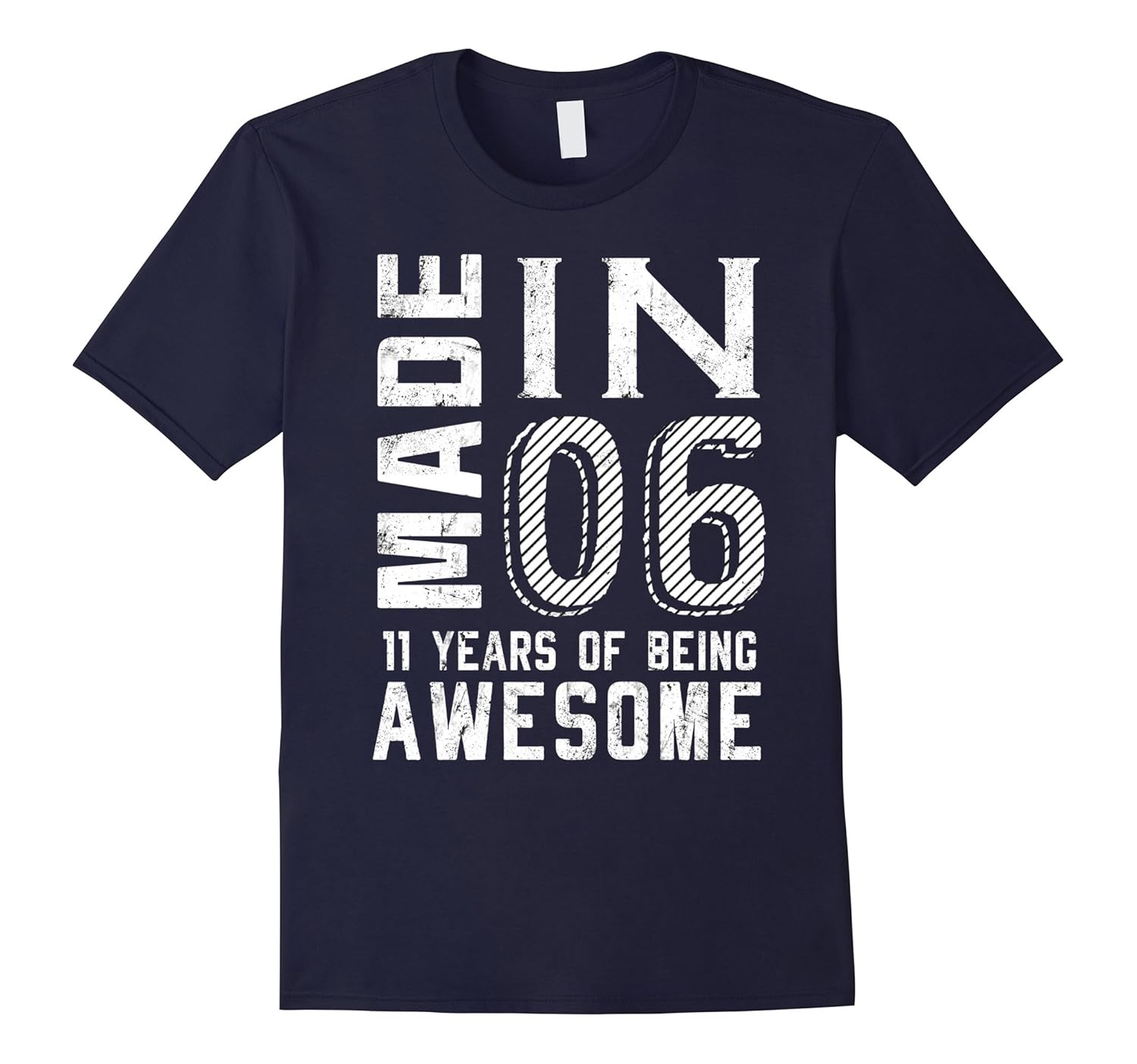 11th Birthday Shirt Made In 06 11 Years Of Being Awesome-ANZ