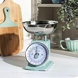 Salter Timeless Mechanical Kitchen Scale Sage, 5 kg, 1 Litre Bowl, Dial view 6